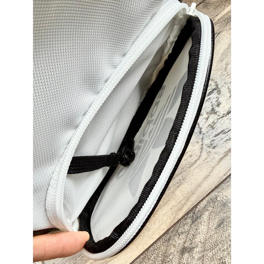 NWOT Adidas Originals Santiago Mini Backpack White Black Trefoil Logo - Picture 10 of 14